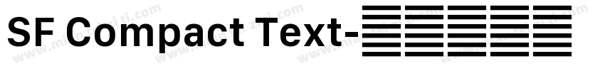SF Compact Text字体转换